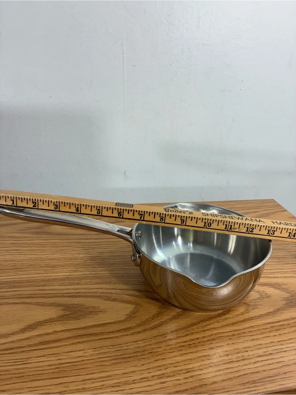 Emeril Lagasse 1 Qt Stainless Steel Saucepan with double Spout Copper core Base